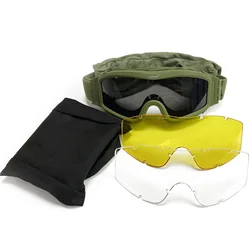 Gafas tácticas militares con lentes intercambiables para uso exterior