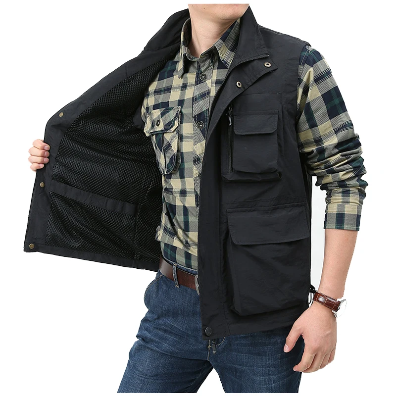 Chaleco de seguridad anticorte para hombre, ropa antipuñalada, multibolsillo, táctica, de defensa personal, Flexible, antihacking, resistente al desgaste - imagen 4