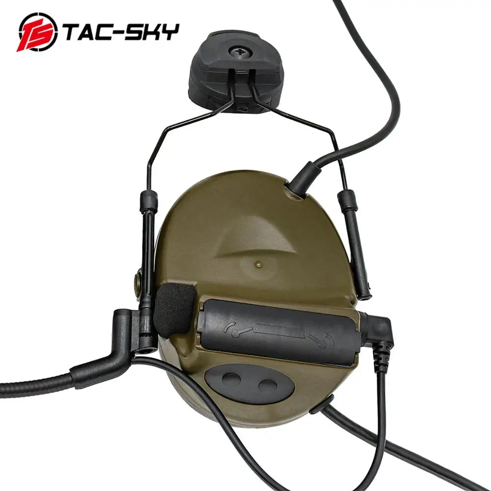 COMTA II TAC-SKY COMTA Comta Ii soporte para casco ARC OPS-CORE orejeras de silicona con captación de ruido auriculares tácticos militares FG - imagen 5