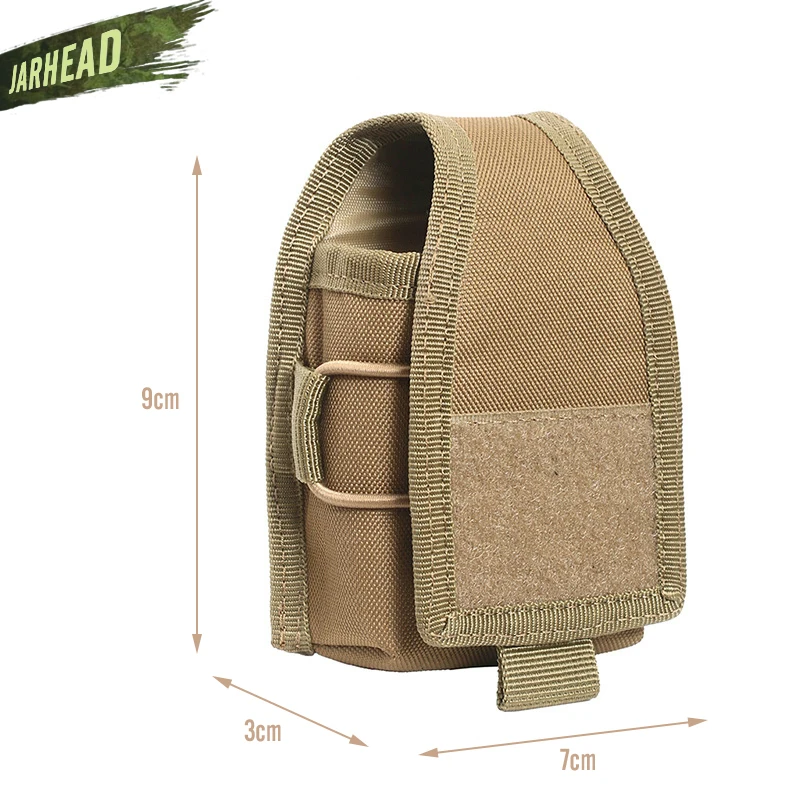 Bolsa de nailon para Walkie Talkie, accesorio táctico con colgante militar MOLLE, 1000D, para Radio, cargador Mag - imagen 3