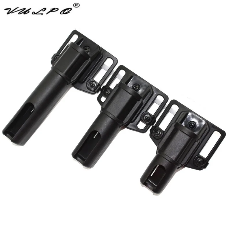 VULPO-bastones ASP de rotación multiángulo, palo de rechazo y funda para linterna (Grande/mediano/Pequeño)