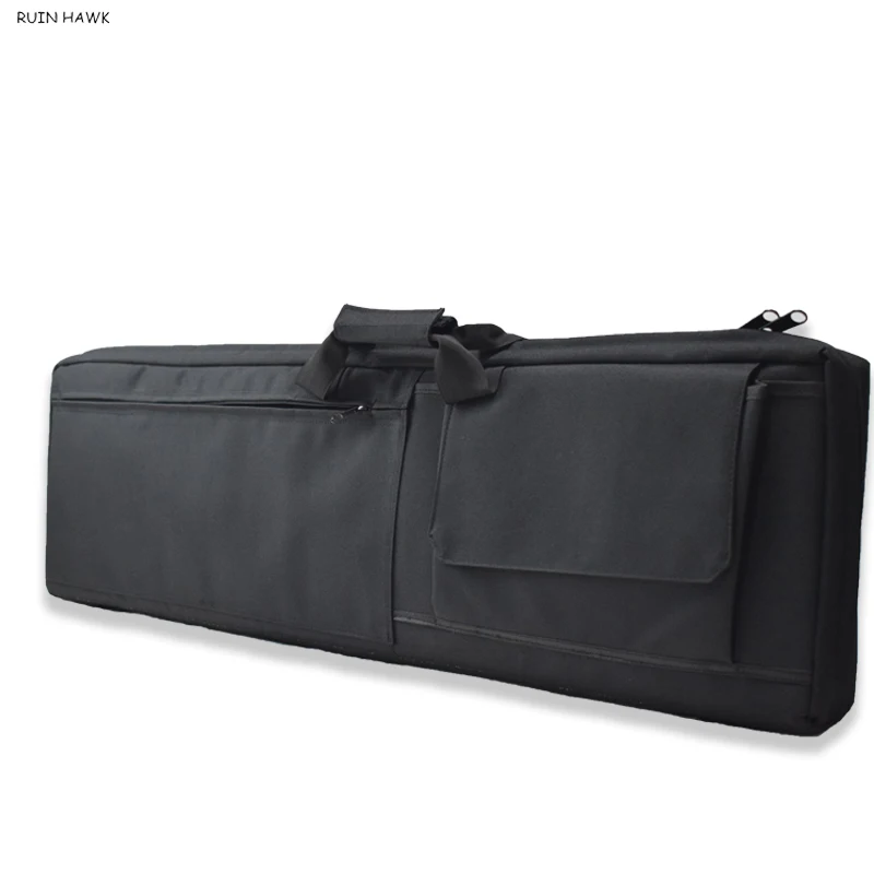 Funda para pistola Oxford, bolsa de transporte para pistola de caza de alta resistencia, funda para pistola de Rifle de 85cm/100cm con almohadillas de protección - imagen 5