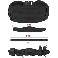 Cinturón MOLLE acolchado – Táctico Airsoft Wargame