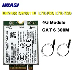 Huasj-tarjeta WLAN EM7455 DW5811E FDD/TDD LTE CAT6, Módulo 4G, tarjeta Gobi6000, para E7270, E7470, E7370, E5570, E5470