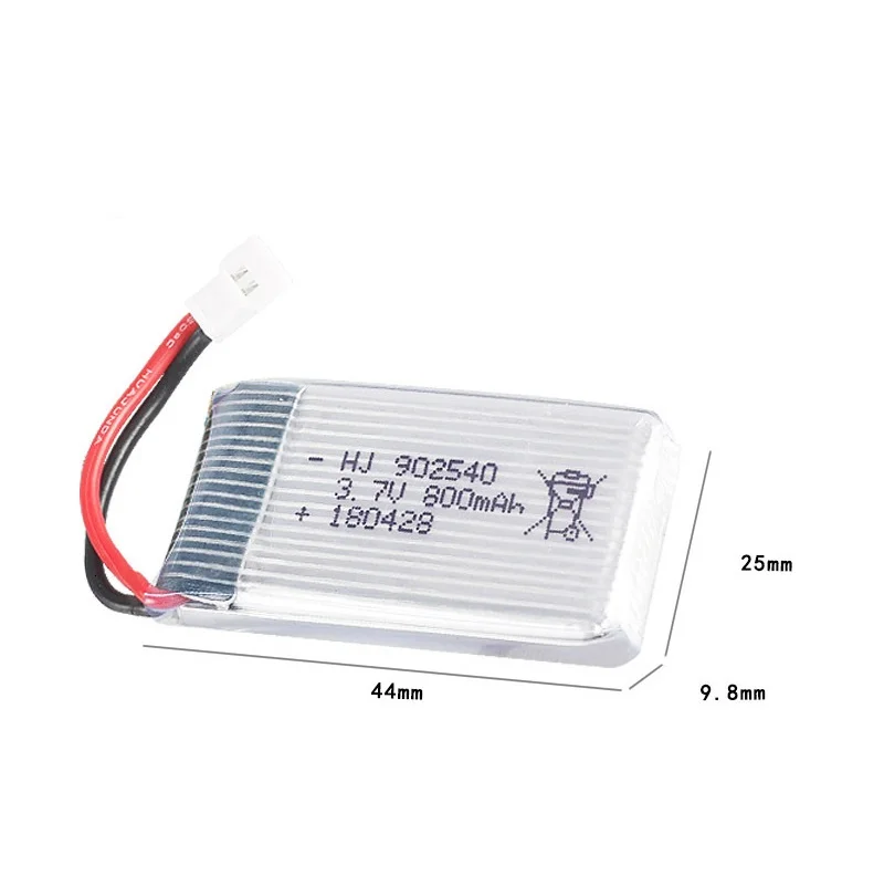 3.7V 800mAh 902540   Batería Lipo para Syma X5 X5C X5SC X5SW TK M68 MJX X705C SG600 recambio de drones cuadricóptero RC - imagen 2