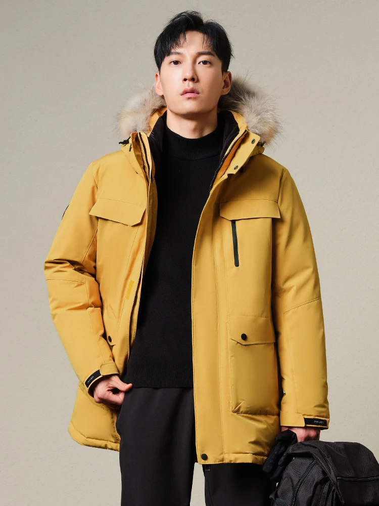 Pelliot hombres invierno Casual cálido grueso impermeable chaqueta abrigo prendas de vestir femeninas sombrero a prueba de viento cortavientos camping senderismo abajo - imagen 5