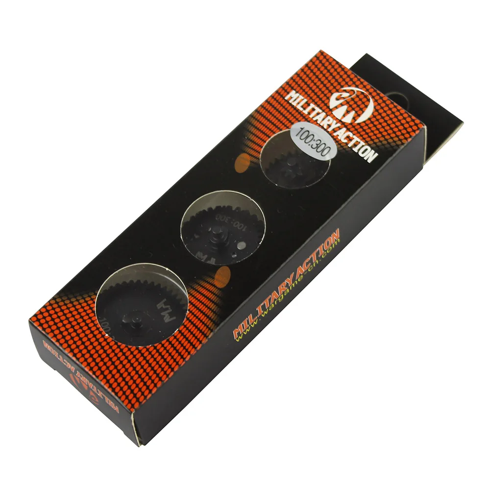 Relación de transmisión VULPO Gen2 100:300 CNC, juego de engranajes de súper Torque de caja de cambios de acero para corte Airsoft Ver.2/3 - imagen 5