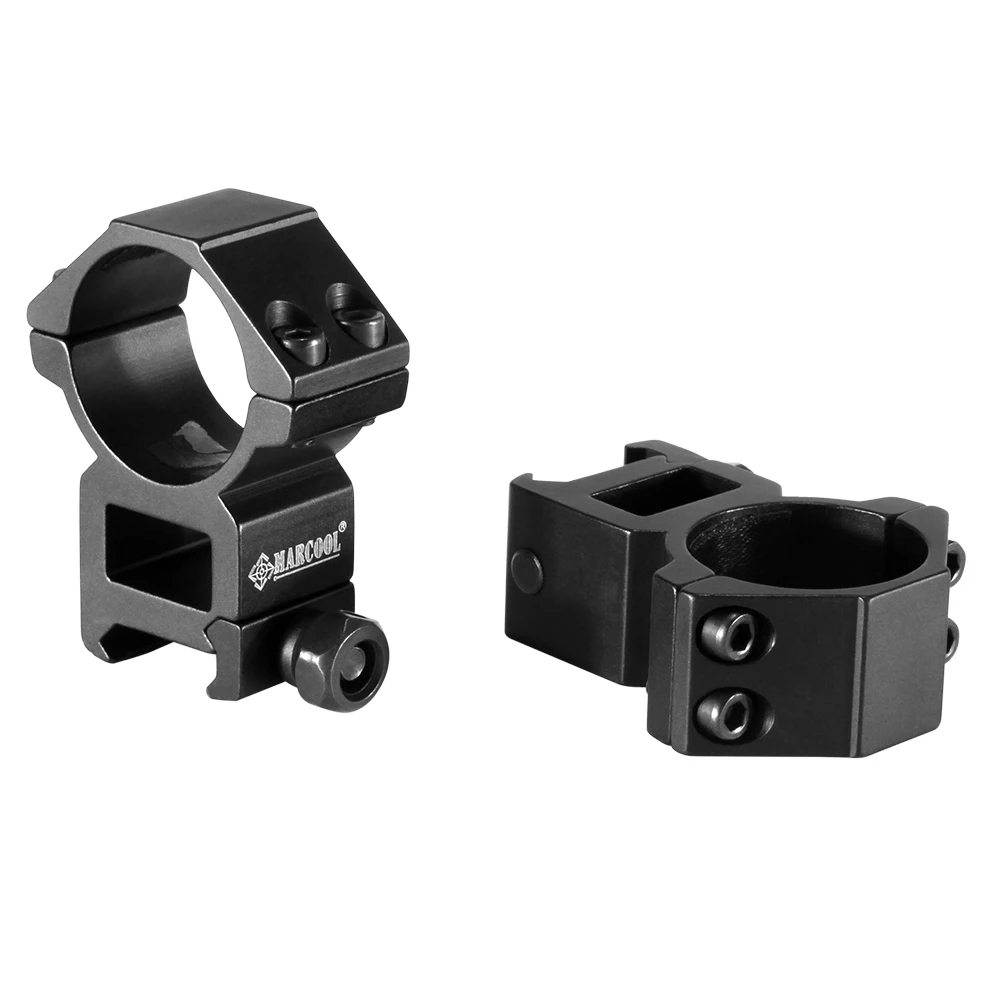 Marcool-anillo para mira telescópica, montaje de anillos para mira telescópica de 1mm, Riel de cola de milano de 20mm, Picatinny para equipos de Airsoft de caza, 2 piezas, 30mm - imagen 2