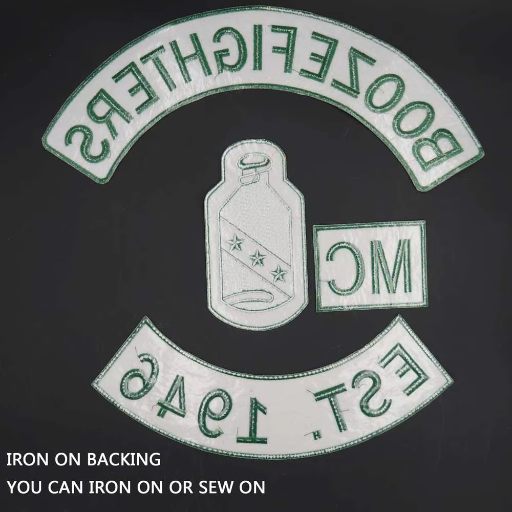 Parche bordado de motorista Booze Fighters, pegatinas de ropa, accesorios de ropa, insignia, Est.1946 MC - imagen 4