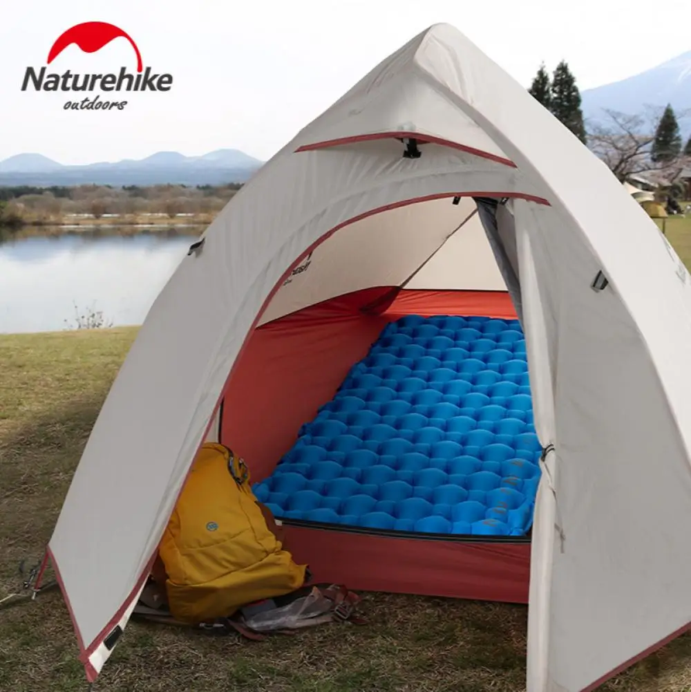 Naturehike-colchoneta para dormir, cojín de aire superligero, individual, gruesa, húmeda, nueva - imagen 5