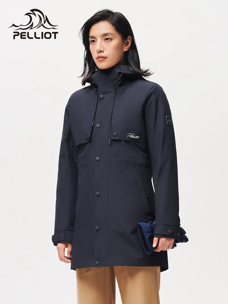 Plott-chaquetas de senderismo para mujer, abrigo cálido e impermeable, rompevientos, para acampada, turismo, invierno y otoño - imagen 4