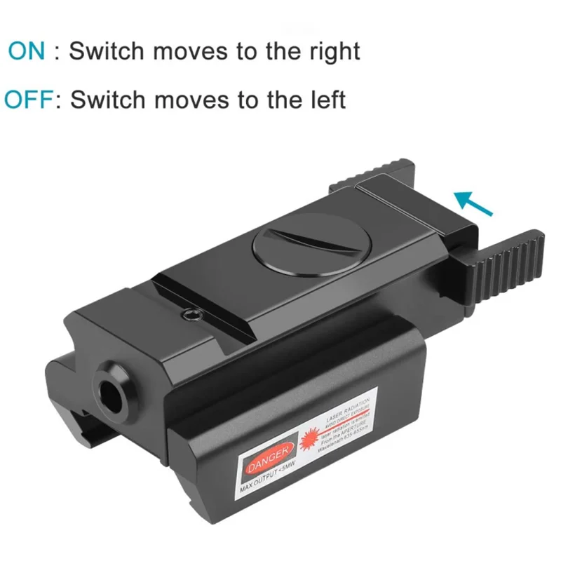 Mira láser de punto rojo, 11mm, 20mm, montaje en riel Picatinny ajustable, pistola para Rifle, colimador láser Glock - imagen 5