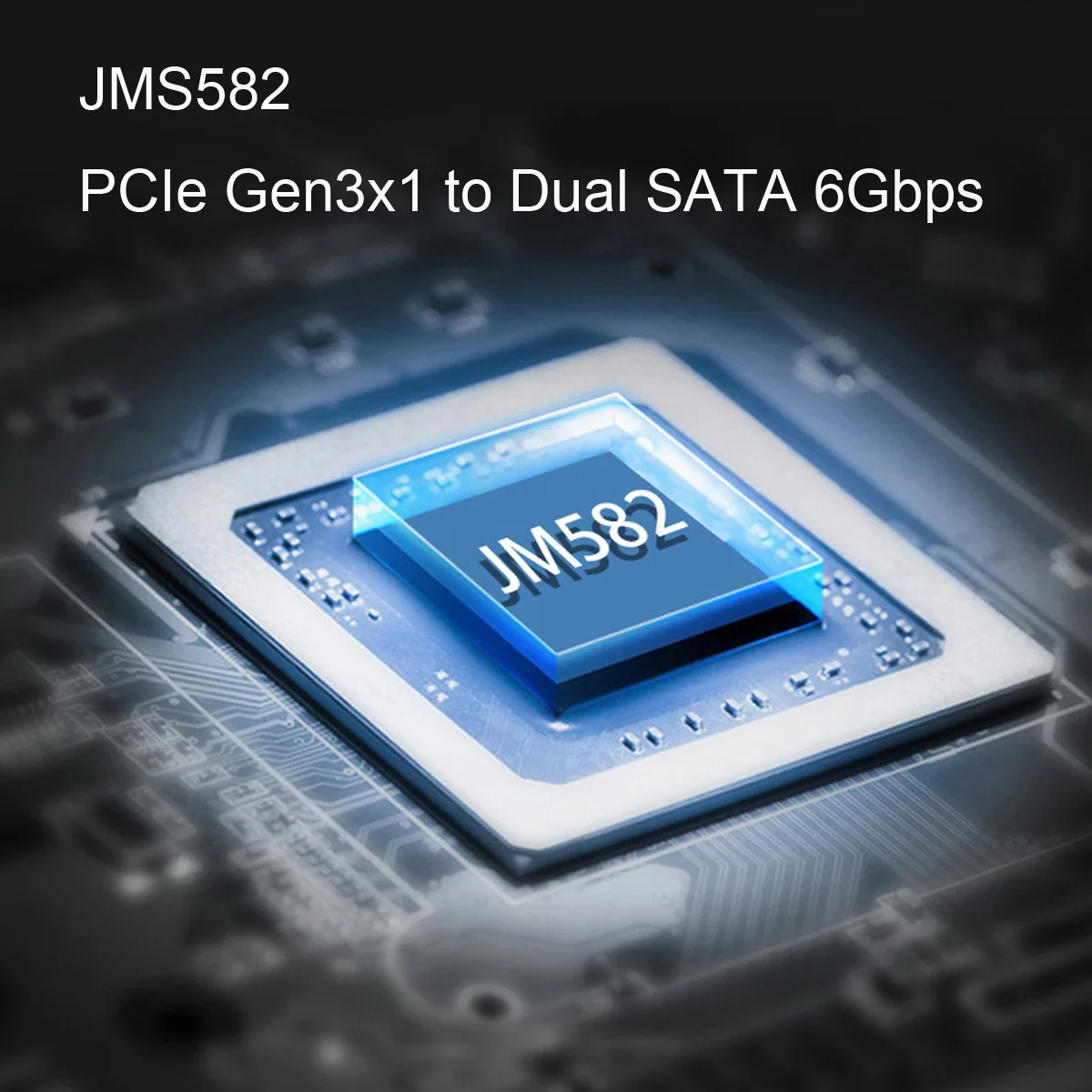 CY-Adaptador de puertos duales NGFF Key A + E PCI Express A SATA 3,0, convertidor de tarjeta de extensión de disco duro JMB582 2230, 6Gbps - imagen 4