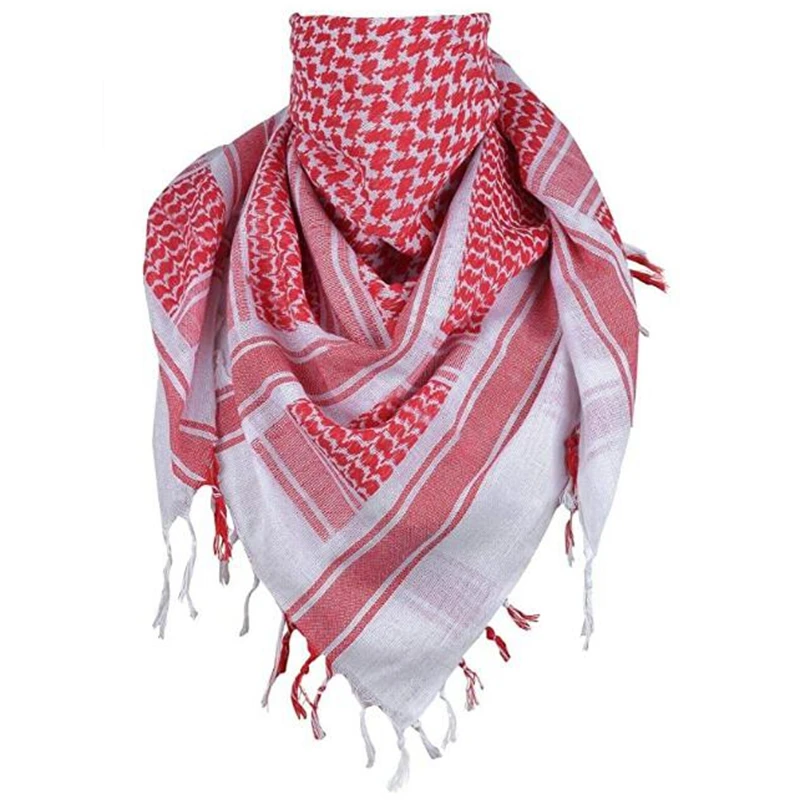 Bufanda de Keffiyeh árabe, pañuelo de cabeza táctico militar, islámico, saudí, árabe, Dubái, disfraces tradicionales, pañuelo musulmán, novedad - imagen 4