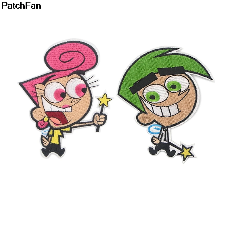 Patchfan lindo bordado hierro en parches insignias Patchwork costura chaqueta con apliques mochila pegatinas, insignias A1470