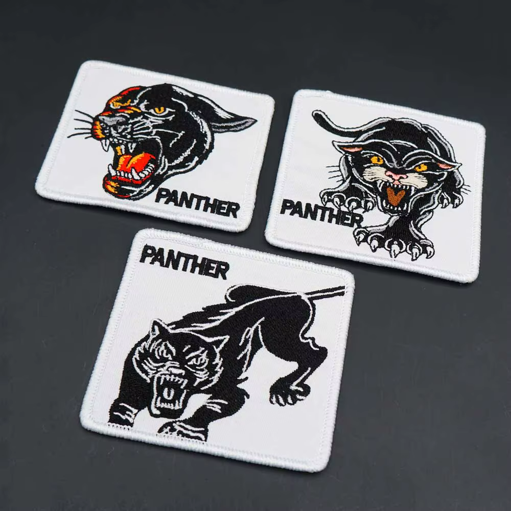 Parche bordado The Panther Merrow Border, insignia para planchar para ropa, sombrero, accesorios de decoración - imagen 2