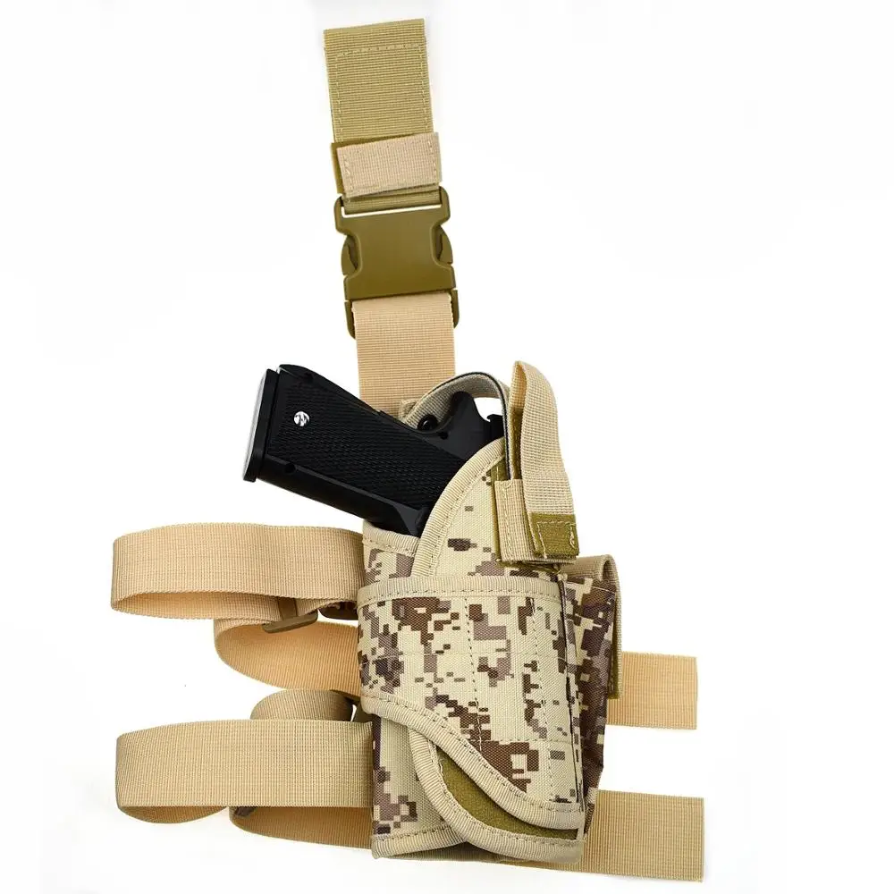 Funda táctica de nailon para pierna, Funda Universal para Glock 17, 19, 22, Beretta M9, Airsoft, pistola, muslo, G2C Makarov, Hk, Usp