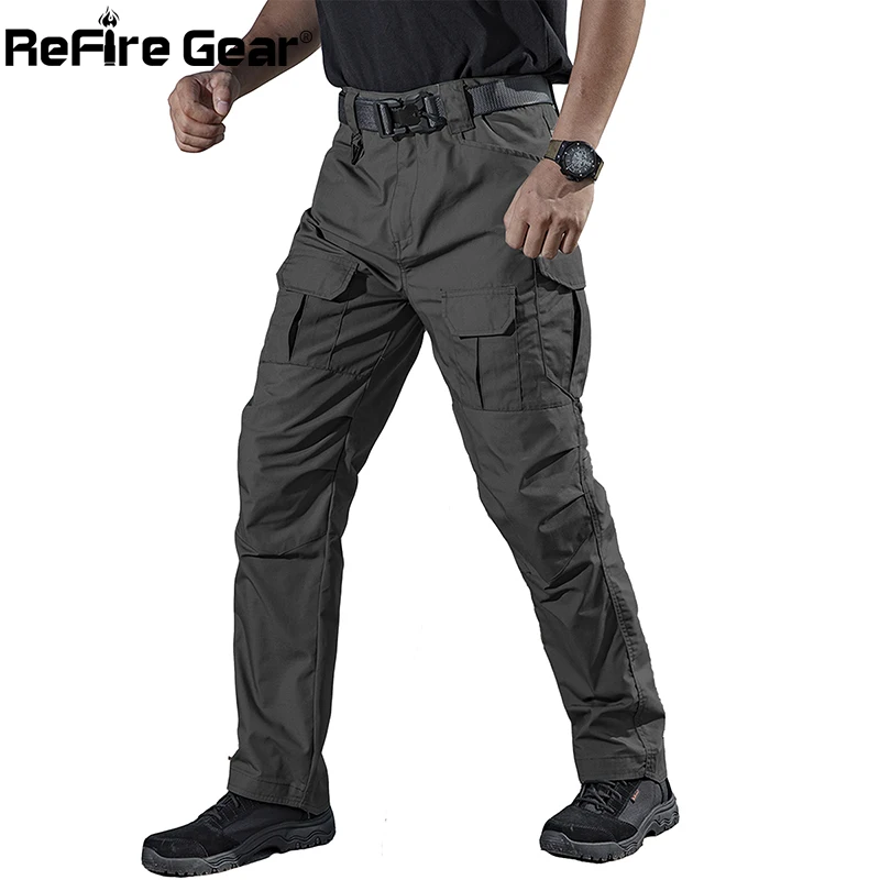 ReFire Gear-Pantalones tácticos de carga para hombre, pantalón militar del ejército de combate, SWAT, informal, IX2, algodón, muchos bolsillos, Otoño, nuevo - imagen 2