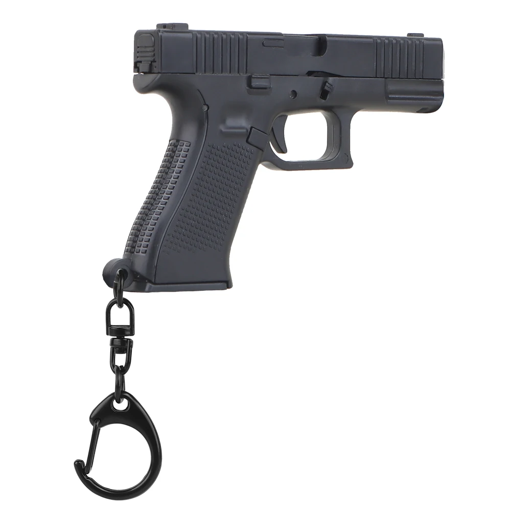 Llavero táctico con forma de pistola Glock 45, Mini llavero G45, modelo de plástico, soporte portátil, decoraciones para armas - imagen 5