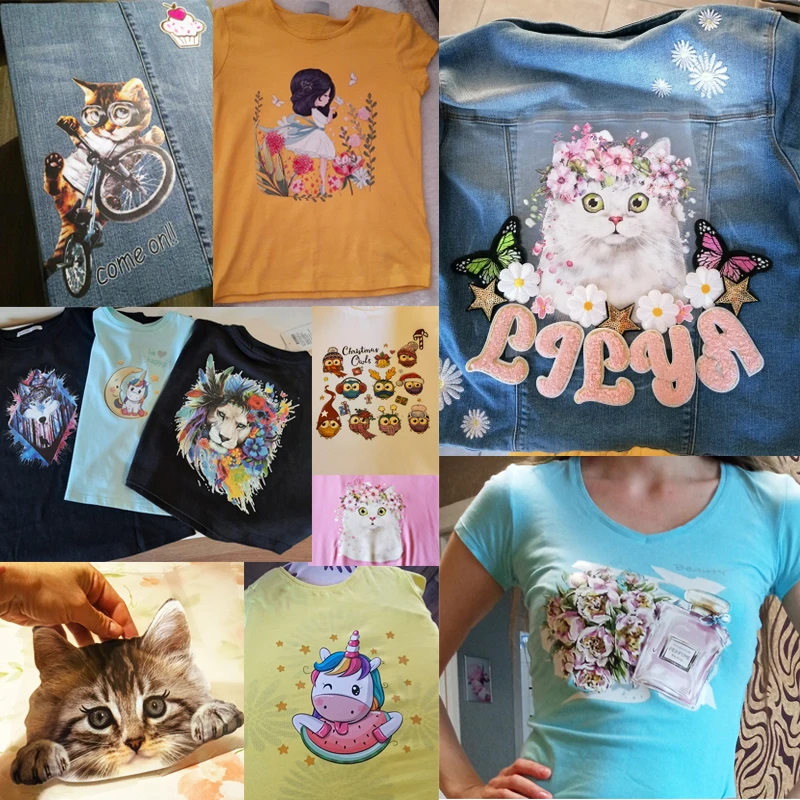 Parche de transferencia de calor de Reina a la moda, transferencias de hierro para chica de dibujos animados para ropa, apliques de mariposa, pegatinas térmicas para ropa - imagen 5