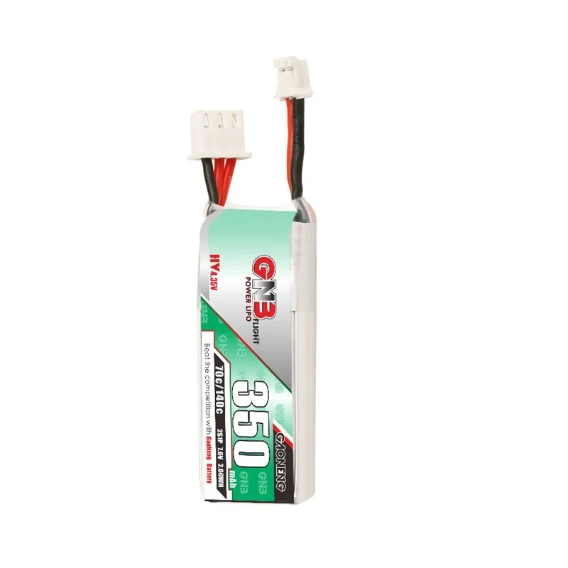 1-10 Uds Max 140C Gaoneng GNB 2S 7,6 V 350mah 70C HV Lipo batería con enchufe PH2.0 para Drones FPV interiores de cuatro ejes Emax Tinyhawk S - imagen 5