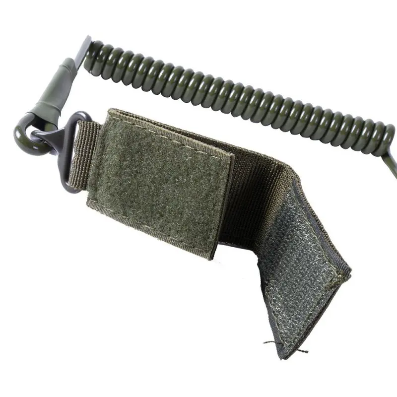 Eslinga táctica para pistola de Airsoft, Correa telescópica para pistola de un solo punto, cuerda de resorte, liberación rápida, tiro, caza - imagen 3