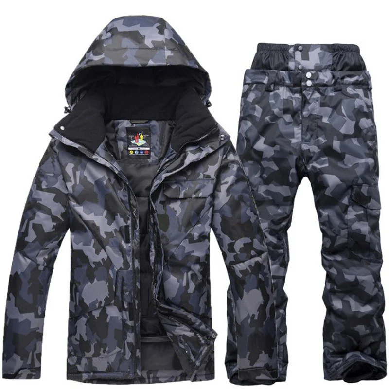 Traje de esquí para hombre, chaqueta impermeable y transpirable, pantalones de Snowboard, chaqueta cálida para mujer, abrigo de montaña para exteriores, Invierno - imagen 5