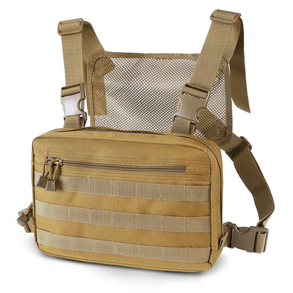Bolsa táctica frontal con sistema Molle