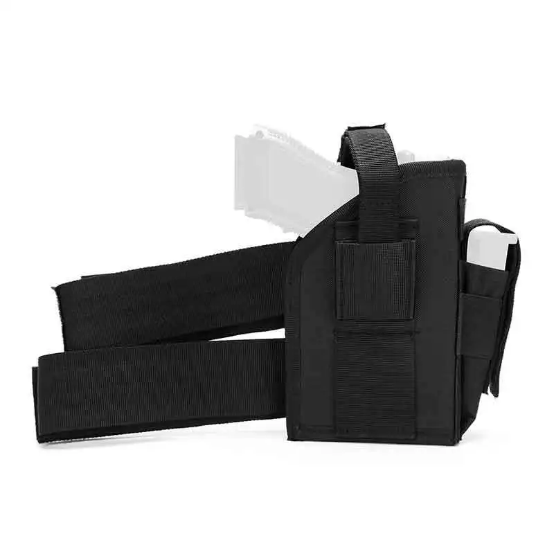 Funda de pistola de nailon táctica multifuncional para mano izquierda o derecha, funda de pistola de caza, bolsa Universal para cargador - imagen 2