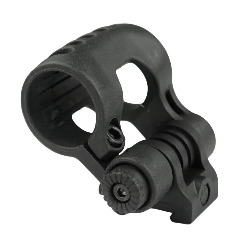 Abrazadera DE linterna VULPO Airsoft, soporte DE luz táctico ajustable para sostener luces tácticas DE 25,4mm DE diámetro, BK DE - imagen 3