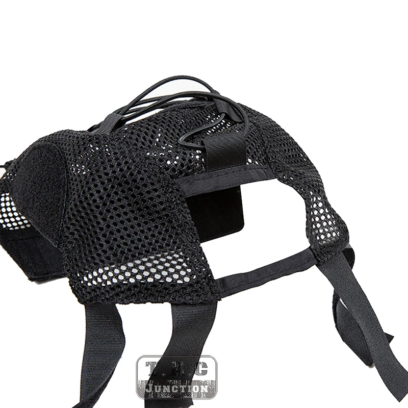 Cubierta de malla para casco táctico, accesorio para batería NVG, tiro, caza, Airsoft, OD - imagen 5