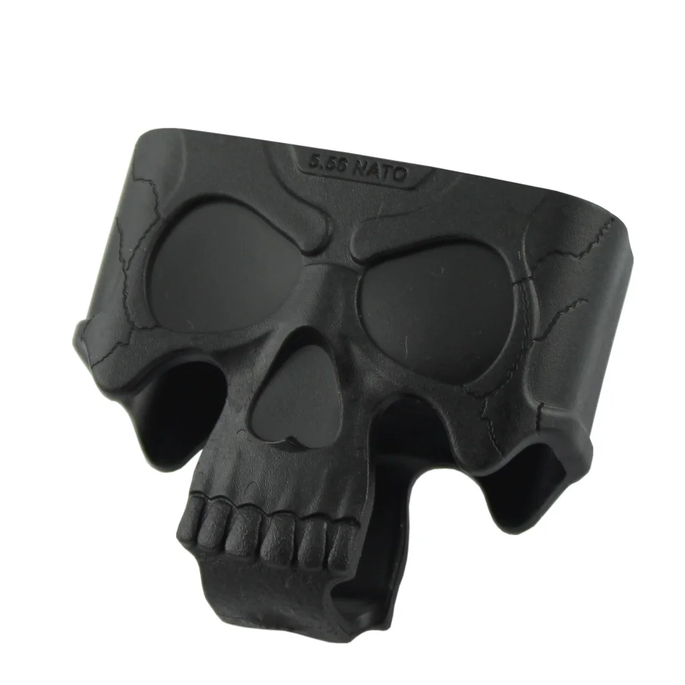VULPO-jaula de goma NATO Skull 5,56, accesorios para Paintball de caza, soporte de asistencia para revistas, Mag rápido para M4/m16, 10 unidades por lote - imagen 3