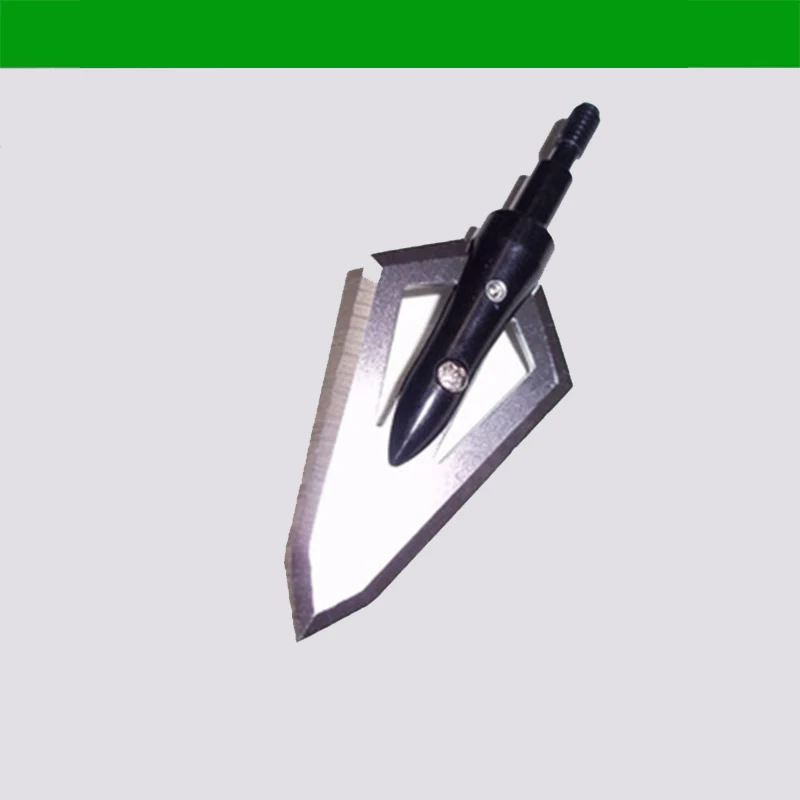 Un cuchillo negro y plateado con un diamante en el mango