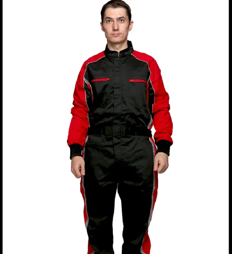 Mono de algodón uniforme de trabajo resistente al desgaste general a prueba de polvo taller de reparación traje de soldadura mecánica Racer rescate antiestático - imagen 5
