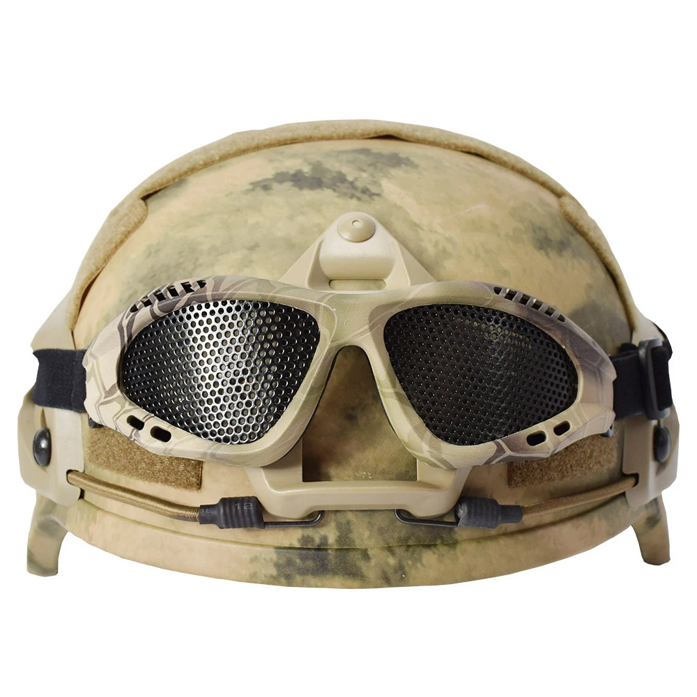 SINAIRSOFT-gafas de sol tácticas para exteriores, lentes deportivas resistentes, malla metálica, red de tiro - imagen 3