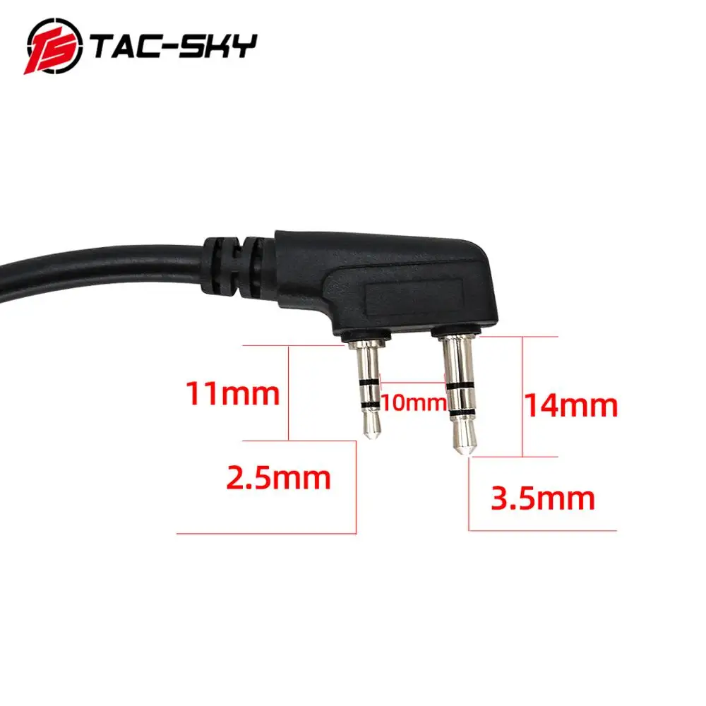 TAC-SKY AN/PRC 148 152 152A walkie-talkie conector DIY U 283 U-283/U enchufe de 6 pines a adaptador de enchufe Kenwood - imagen 4