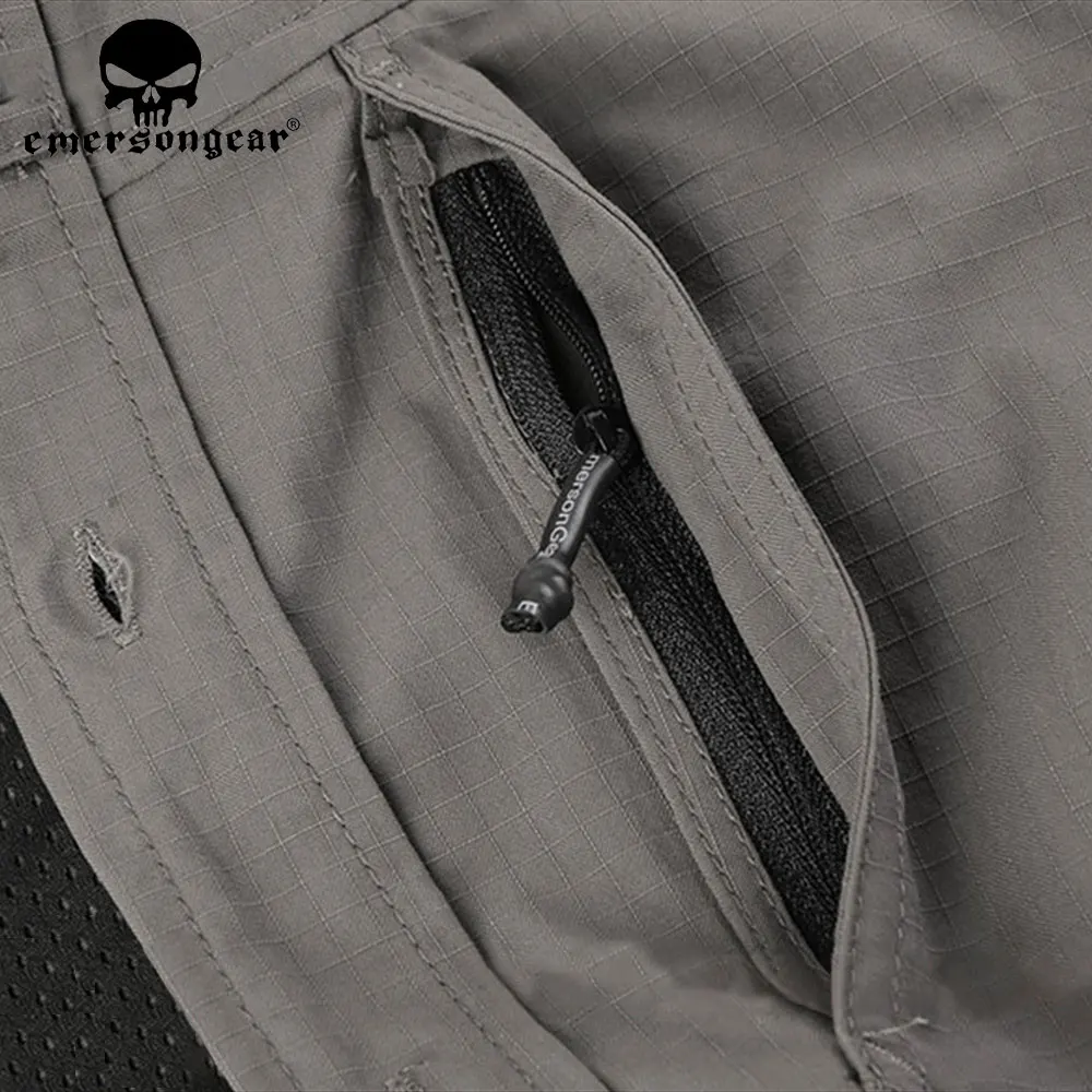 Emersongear-Camiseta táctica con ventilación transpirable para hombre, camisa de viaje con múltiples bolsillos de secado rápido para senderismo al aire libre, viajes EMB9553 - imagen 5