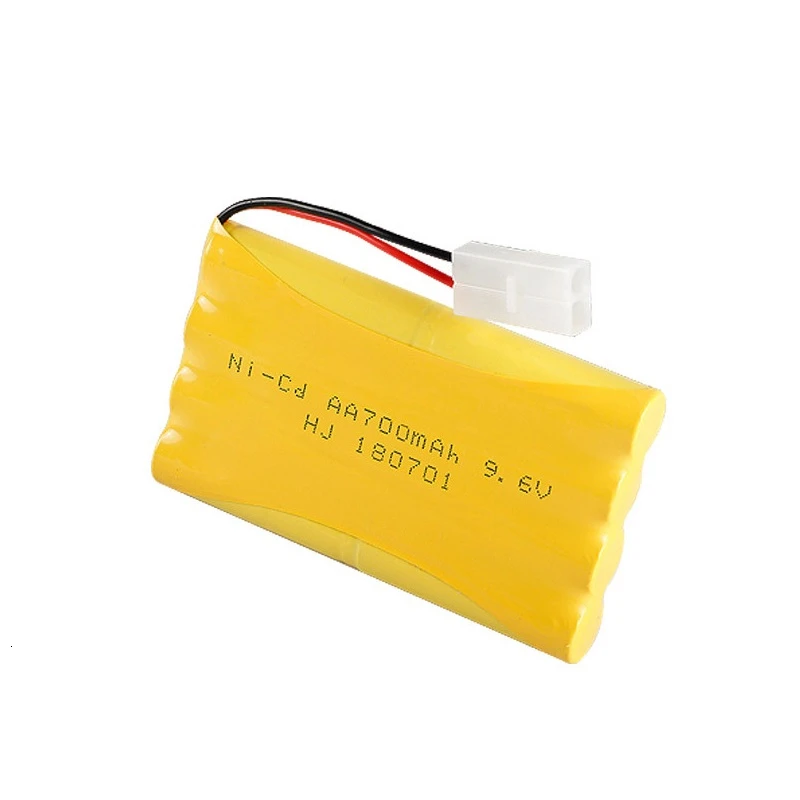 Batería recargable ni-cd de 9,6 V y 700mah, cargador de 9,6 v para coche de juguete Rc, tanque, tren, Robot, barco, pistola, AA, 9,6 v, modelo H - imagen 3