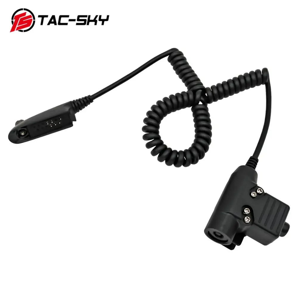 TAC-SKY auriculares tácticos adaptador militar PTT U94 PTT es adecuado para Motorola walkie-talkies GP140 GP320 GP328 GP338 GP340 - imagen 2
