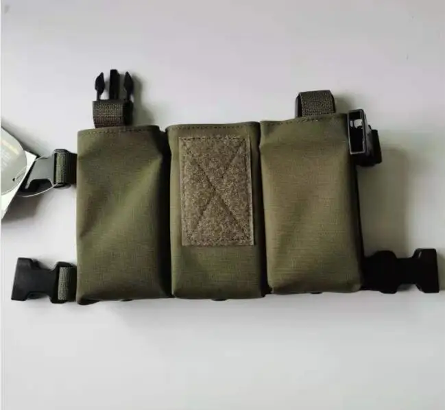 Chaleco táctico de caza con Triple revista ABS, juego de inserción rápida, tabla para colgar en el pecho, tabla colgante de repuesto, D3CRM - imagen 4