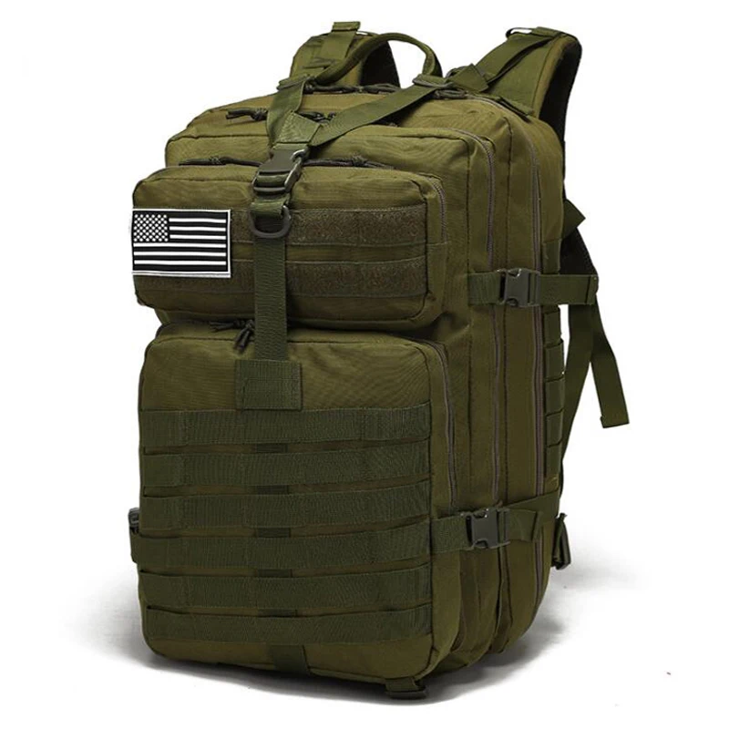 Equipo táctico Molle de gran capacidad de 45L, mochila militar de camuflaje para exteriores, mochilas para acampar, senderismo, caza, montañismo - imagen 5