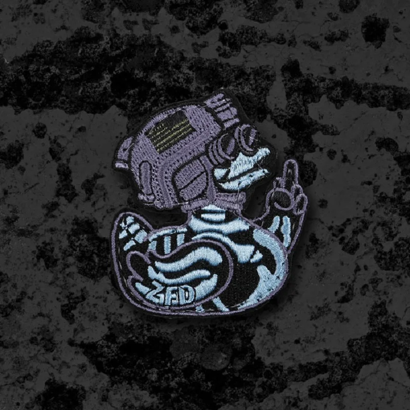 Parche bordado de cuatro ojos, Calavera táctica, visión nocturna, Halloween, pato, Panda, Ejército Imperial de la selva, te ves esta noche, Capítulo de Citas - imagen 5