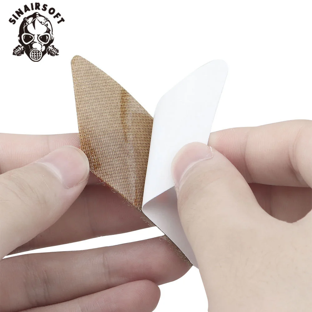 Pegatinas mágicas adhesivas peludas de corte alto para casco, conjunto de gancho y bucle para casco, sujetador modificado, adhesivo para tiro de Paintball - imagen 4