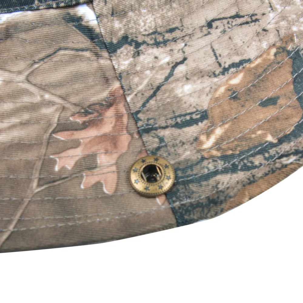 Primavera Verano protección solar Bonnie sombrero camuflaje biónico caza pesca gorra transpirable al aire libre Casual sombrero con cordón - imagen 3