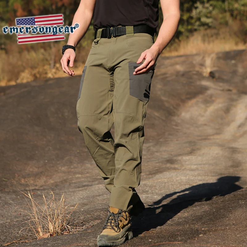 Emersongear-pantalones tácticos funcionales con cortador, pantalones Cargo estirados de secado rápido, deportes, senderismo, caza, Camping, impermeables - imagen 5