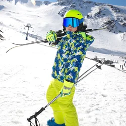 Conjunto infantil impermeable para nieve: chaqueta y pantalon