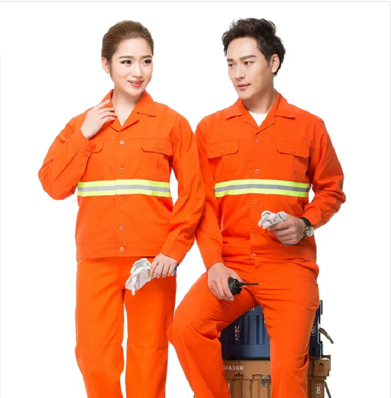 Uniforme de trabajo fino y transpirable para hombre y mujer, mono reflectante, taller de reparación de automóviles, limpiador mecánico, traje de trabajador de la construcción, verano - imagen 5
