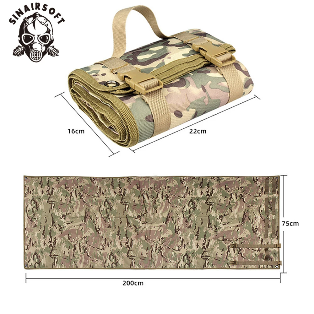 Alfombra antideslizante para tiro al aire libre, Alfombra de limpieza para Rifle, pistola de caza, impermeable, manta de Picnic para acampar, tapete táctico para tiro Airsoft - imagen 2