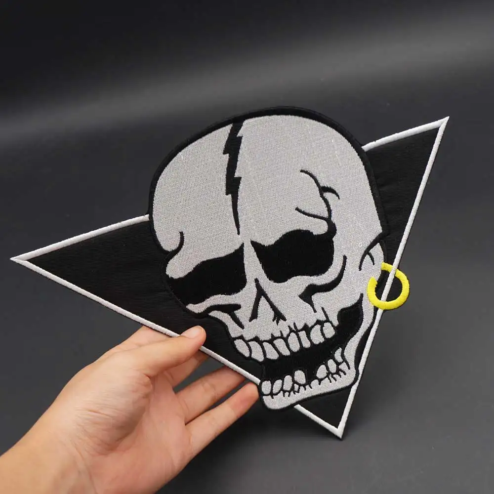 Cráneo Gypsy Joker Australia bordado motocicleta motero parche pegatina insignia para ropa sombrero bolsas hierro en el respaldo - imagen 3