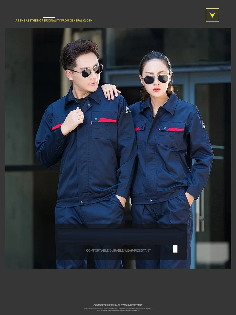 Nueva chaqueta + pantalones con gorra 2025, monos de protección laboral de manga larga para hombre, traje protector de reparación de automóviles con pintura en aerosol - imagen 5